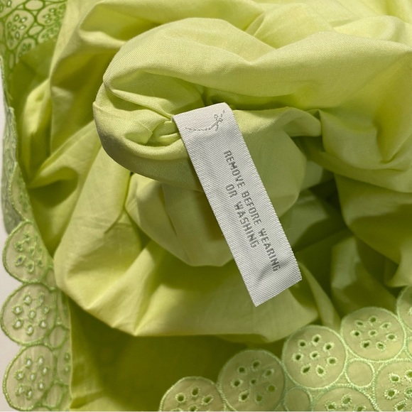 Ann Taylor Lined Cotton Green Skirt - Picture 6 of 8